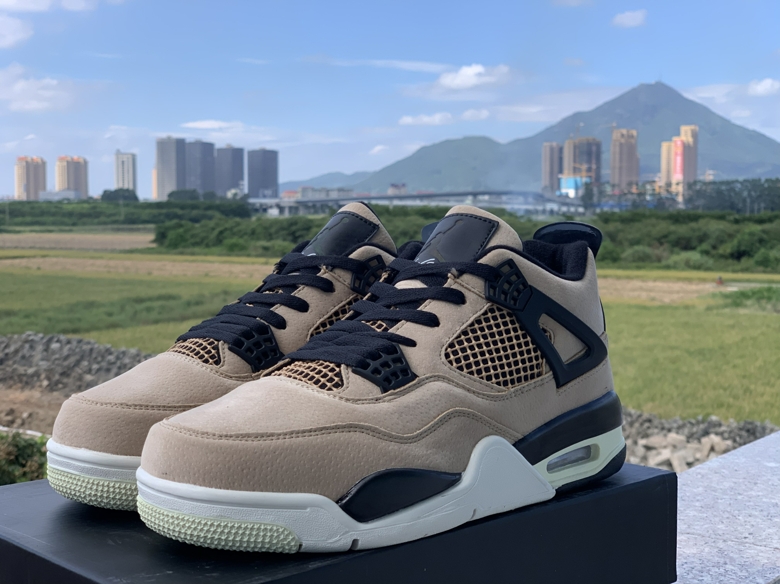 2019 Air Jordan 4 Retro Mushroom Black White - Click Image to Close